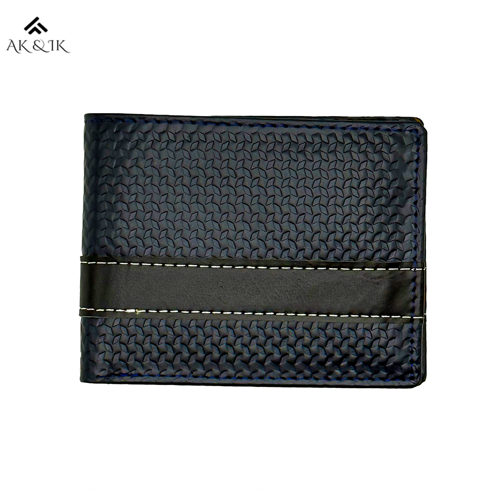 Navy BlueBlack Strip Wallet