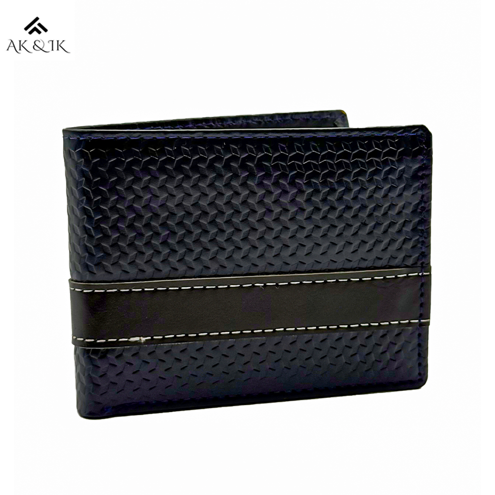 Navy BlueBlack Strip Wallet
