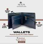 Navy BlueBlack Strip Wallet