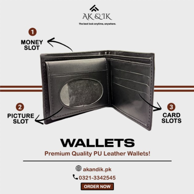 Plain Black Wallet